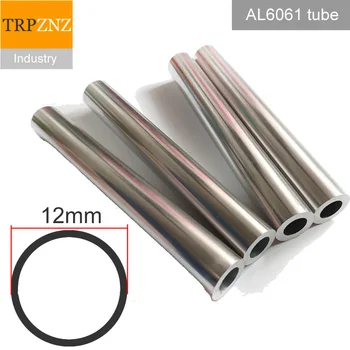 6061 in alluminio uscita tubo,diametro esterno 12mm,diametro interno 11m 9mm 10mm 8mm 6mm,cavo di alluminio del tubo della lega di alluminio del tubo