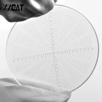 913 DIV 0.1 mm 0.5 mm Cerchio di Calibrazione Diapositiva Oculare di Misura in Vetro a Cerchio Concentrico Micrometro