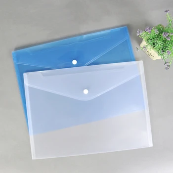 A4 File Sacchetto Busta Di Plastica Trasparente Documento Impermeabile Cartella Con Chiusura A Scuola Di Test Carta PackagingOffice Forniture