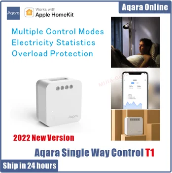 Aqara T1 Unico Modo Di Controllo Del Modulo Di Relè Wireless Controller 1 Canali Di Lavoro Per Homekit Di Protezione Di Sovraccarico Di Elettricità Statalista