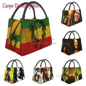 Bob Marley il Pranzo Isolato Borse per Portatile dispositivo di raffreddamento Bento Box, la Spiaggia del Camping di Viaggio