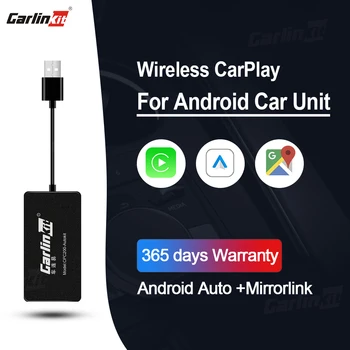 Carlinkit Wireless Apple CarPlay Attivatore e Android Auto via cavo Dongle USB per Android Unità Radio Bluetooth Caricatore Mirror-link