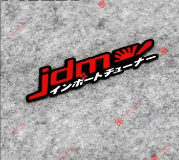 Creative JDN Adesivi Logo Giappone JDM Racing Decalcomanie Moto Ricambi Auto Adesivi in PVC jdm Casco Adesivi