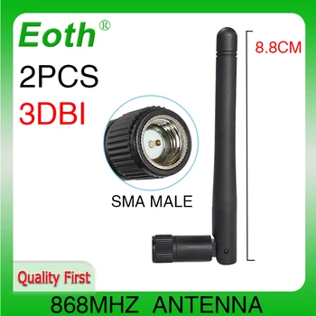 EOTH 868MHz 915MHz antenna 2pcs 3dbi Connettore SMA Maschio GSM 868 915 MHz antena LoRa antenna Lorawan antenne watermeter Emeter