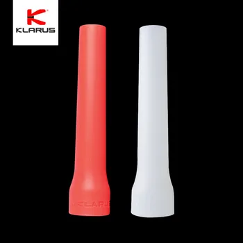 Klarus Traffico/Segnale Bacchetta KDF-1 per Torcia Testa Diametro 33-35 mm, ad Alta Elasticità, Estensibile, Pieghevole, Rosso/Bianco