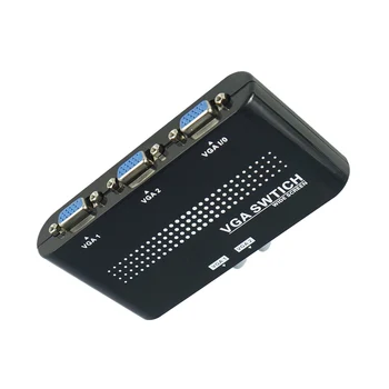 Mini 2 Port VGA Casella di selezione 2 In 1 VGA/SVGA Condivisione Manuale Interruttore Commutatore Per LCD PC