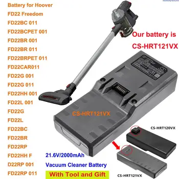 OrangeYu 2000mAh Vuoto Batteria TBTTV1P1 TBTTV1T1 per Hoover FD22G,FD22L,FD22BC,FD22BR,FD22RP,FD22HH,FD22BCPET,FD22CAR