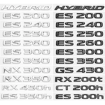 PER Lexus ES200 ES260 IS250 GS300 GX400 NX300 RX350 RX450h LX570 LM350 LS600h Baule Posteriore logo ABS modificato aggiornato lettera logo