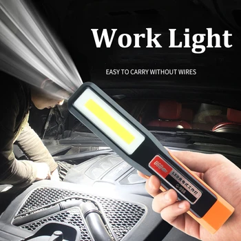 Potente COB LED Luce di Lavoro Auto Meccanico Lampada USB Torcia elettrica Ricaricabile Torcia Magnetica Luce di Emergenza Luce di segnalazione
