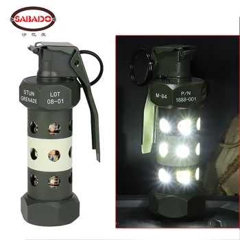 Tattico Luce Campeggio M84 Fittizio Granate Flash Bang all'Aperto del LED di Illuminazione di Emergenza Militare Appassionati di Cosplay, Gadget, Attrezzi di Sopravvivenza