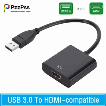USB 3.0 A HDMI-compatibile Adattatore Video Esterno Cavo Video Portatile Audio Converter 1080P Auto Gratis Per Desktop PC Laptop